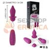 Vibrador anal inalámbrico satinado suave